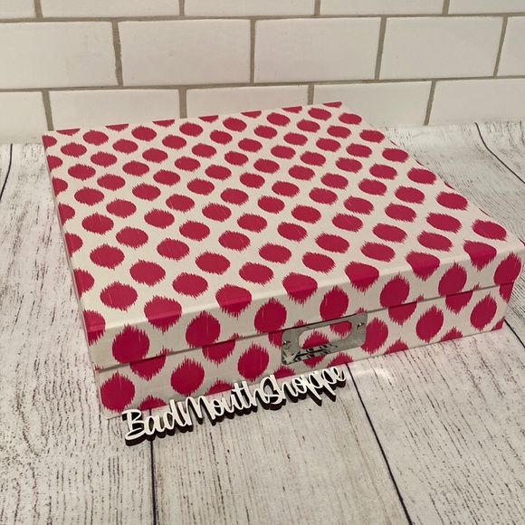 Hobby Lobby Storage & Organization Pink Southwestern Ikat 2 X 12